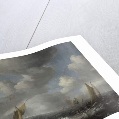 Seascape by Hendrick van de Sande Bakhuyzen