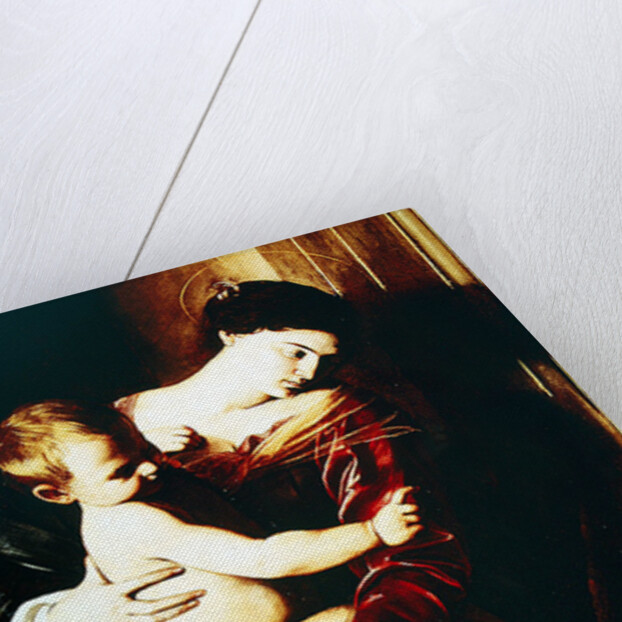 Detail of Madonna of the Pilgrims, c.1603-05 by Michelangelo Merisi da Caravaggio