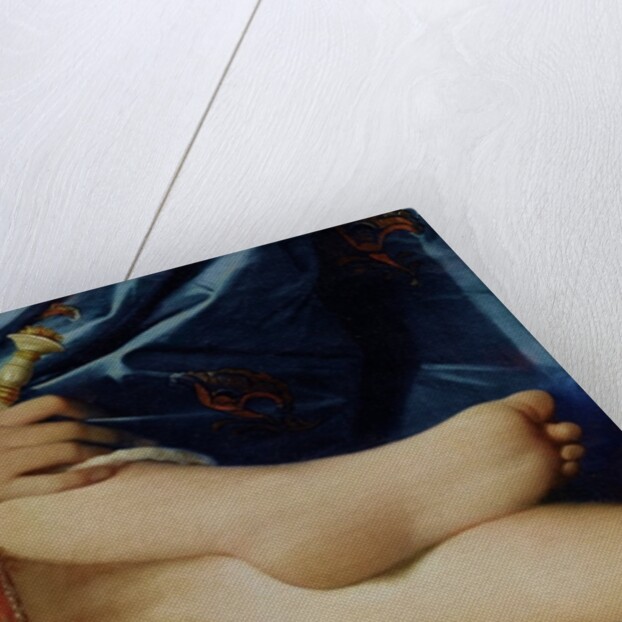 Detail of The Grand Odalisque, 1814 by Jean Auguste Dominique Ingres