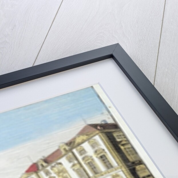 Perspective view of the Town Hall and part of the harbour at Marseille, c.1770 by French School