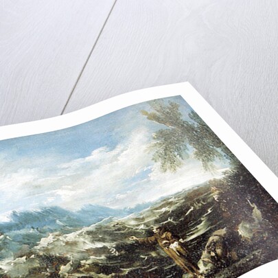 Saint Anthony of Padua preaching to the fishes at Rimini, c.1720-25 by Alessandro Magnasco