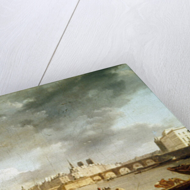 View of the tip of the Ile de la cite from the port Saint Nicolas in Paris, c.1780 by Alexandre Jean Noel