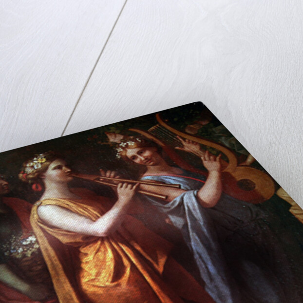 Hymenaios Disguised as a Woman During an Offering to Priapus by Nicolas Poussin