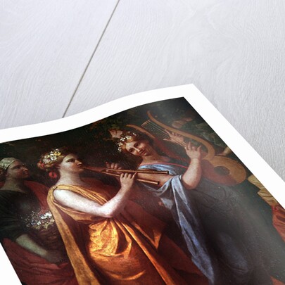 Hymenaios Disguised as a Woman During an Offering to Priapus by Nicolas Poussin