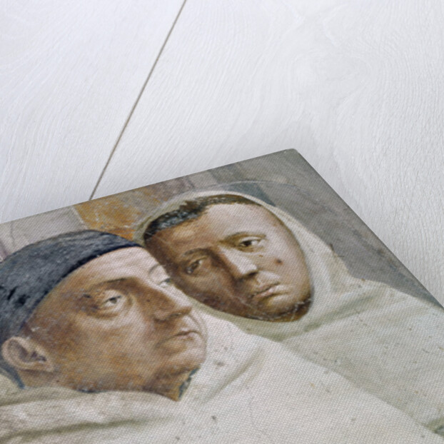 Detail of two monks by T. & Lippi F. Masaccio