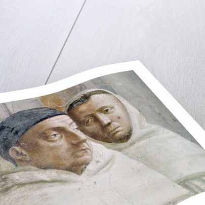 Detail of two monks by T. & Lippi F. Masaccio