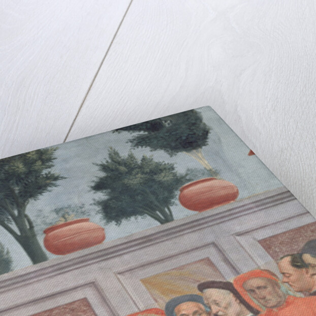 Heads of people below the background wall by T. & Lippi F. (1457/8-1504) Masaccio