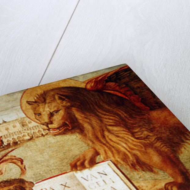 Detail of the Lion of St. Mark, 1516 by Vittore Carpaccio