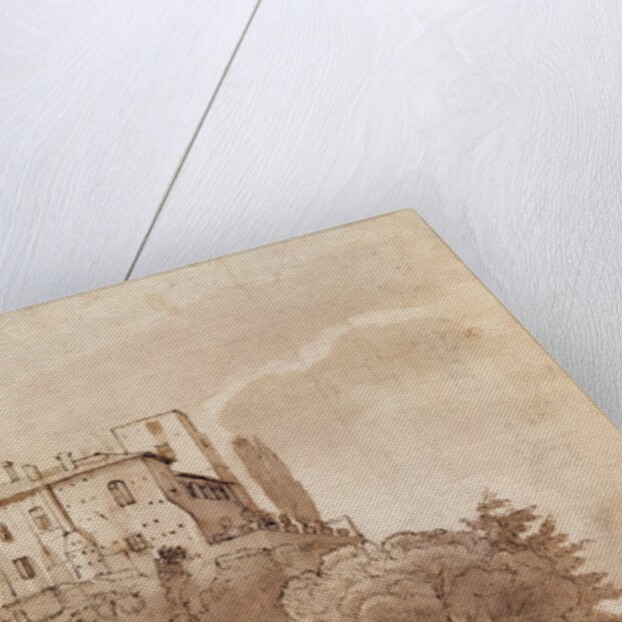 A road outside the walls of Rome, c.1627-30 by Claude Lorrain (1600-82)