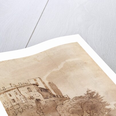 A road outside the walls of Rome, c.1627-30 by Claude Lorrain (1600-82)