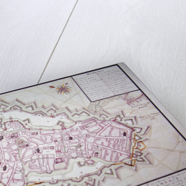 Map of the town of Lille by Claude Masse