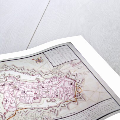 Map of the town of Lille by Claude Masse