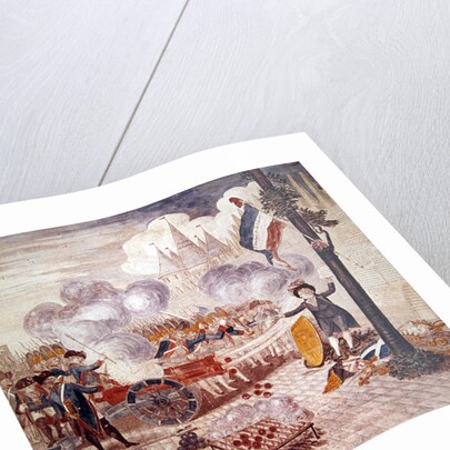 Fight of the Indian Medlars and Chestnuts by French School