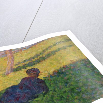 Seated man and reclining woman, study for A Sunday Afternoon on the Island of La Grande Jatte, 1884 by Georges Pierre Seurat