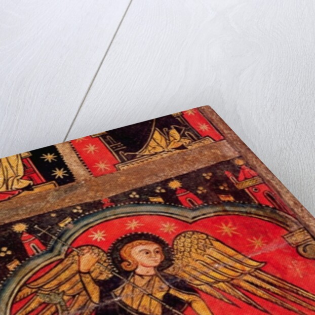 St. Michael fighting the dragon, 13th century by Spanish School