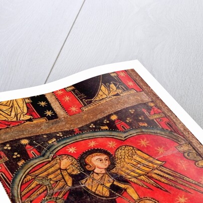 St. Michael fighting the dragon, 13th century by Spanish School