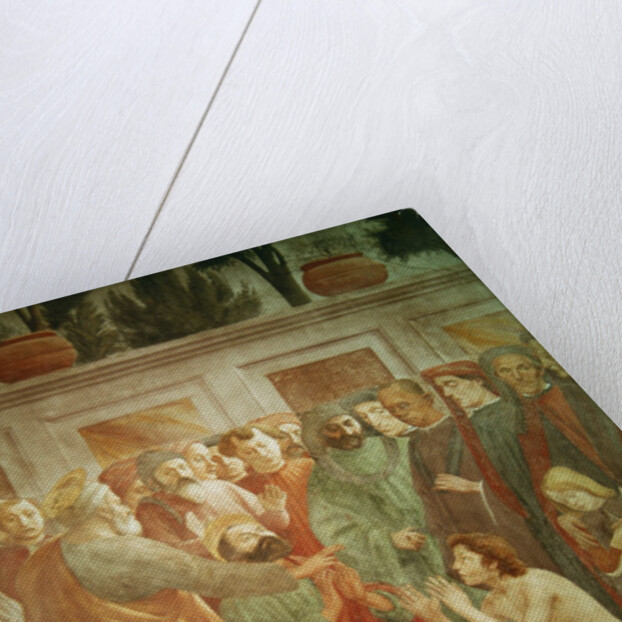 The Resurrection of Theophilus, the Son of the King of Antioch by Masolino and Filippino Lippi Masaccio