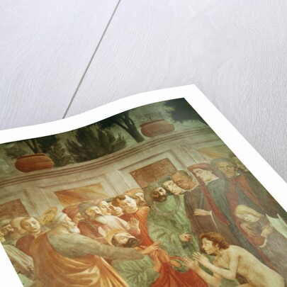 The Resurrection of Theophilus, the Son of the King of Antioch by Masolino and Filippino Lippi Masaccio