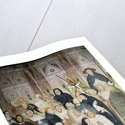 The Church Militant and Triumphant, detail of the left hand side, c.1366-68 by Andrea di Bonaiuto