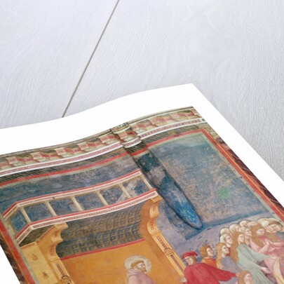 Saint Francis predicts the death of a Knight in Celano, c.1297-99 by Giotto (c.1266-1337)