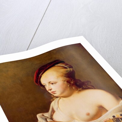 The Cittern Player by Cesar Boetius van Everdingen