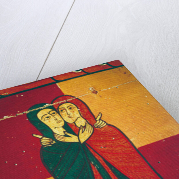Altarpiece panel showing the Visitation by Spanish School