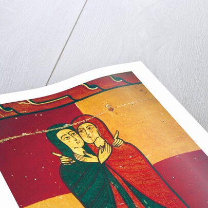 Altarpiece panel showing the Visitation by Spanish School