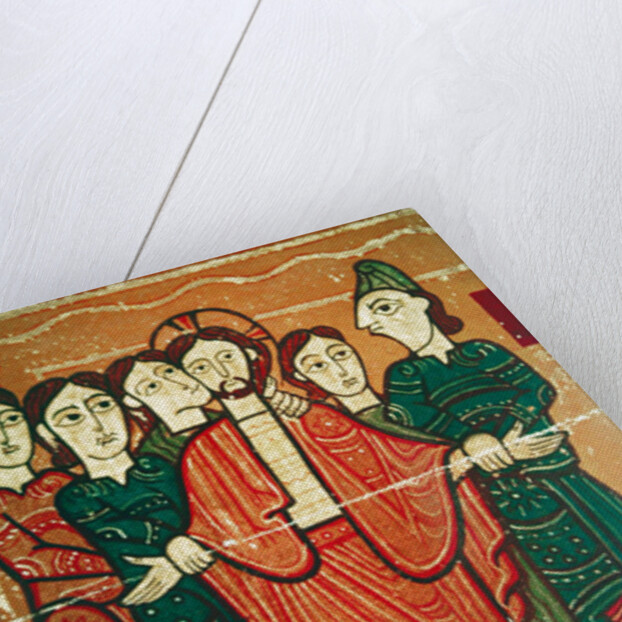 Altarpiece panel showing Christ's Arrest by Spanish School