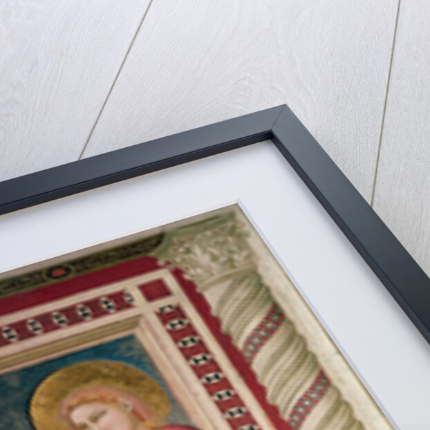 Bishop Pontano kneeling before St. Mary Magdalene, Magdalene Chapel, c.1320 by Giotto