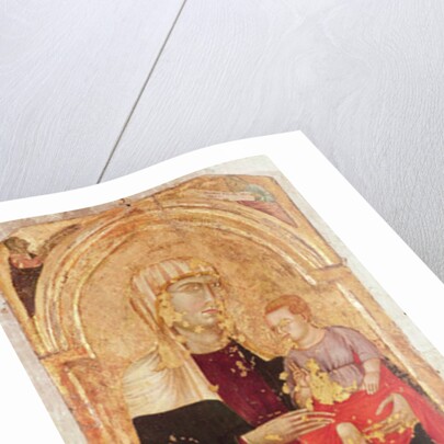 Virgin and Child and Friar Corrado by Sienese School