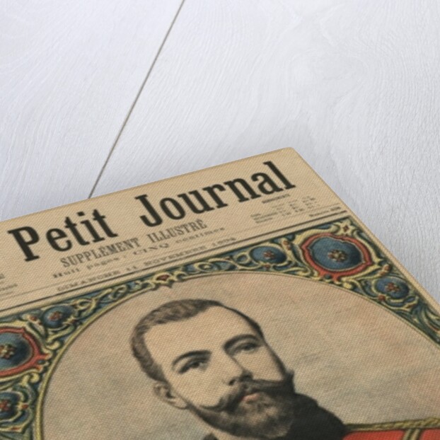 His Imperial Highness Prince Nicholas Alexandrovitch, future Emperor and Tsar Nicholas II, front cover illustration of 'Le Petit Journal', supplement illustre, 11th November 1894 by Henri Meyer