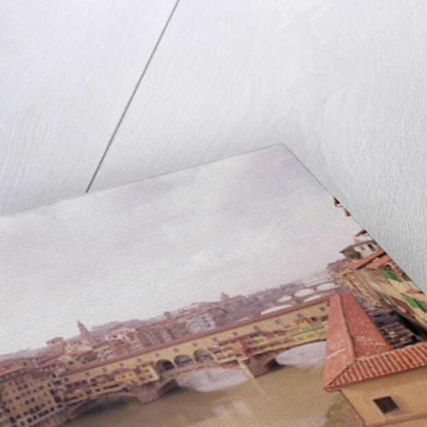 View of the Arno and the Ponte Vecchio by Anonymous