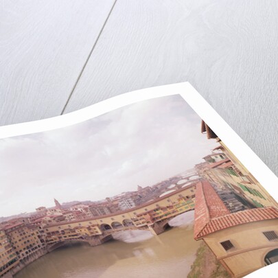 View of the Arno and the Ponte Vecchio by Anonymous