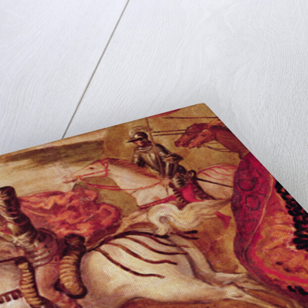 Detail of a cavalryman from Crucifixion by Jacopo Robusti Tintoretto