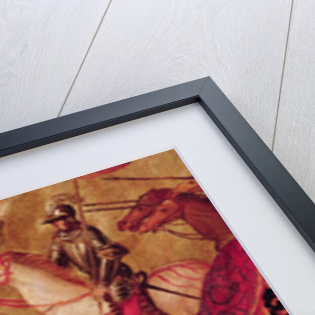 Detail of a cavalryman from Crucifixion by Jacopo Robusti Tintoretto