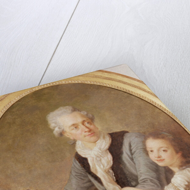 Portrait of the architect Ledoux and his daughter by French School
