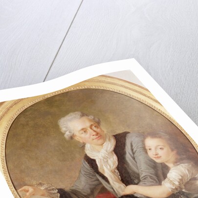 Portrait of the architect Ledoux and his daughter by French School
