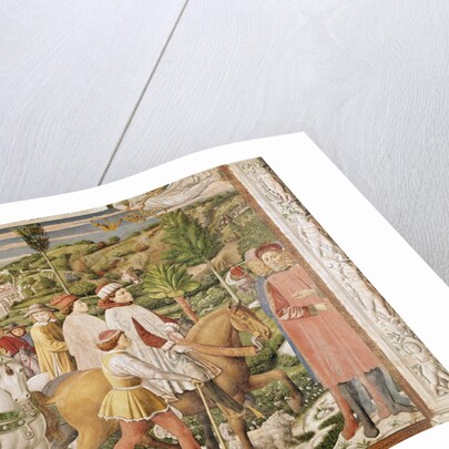 St. Augustine leaves Rome for Milan by Benozzo di Lese di Sandro Gozzoli