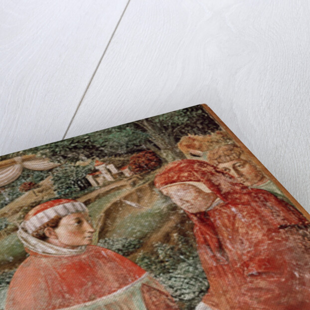 St. Augustine leaving his mother St. Monica and embarking for Italy by Benozzo di Lese di Sandro Gozzoli