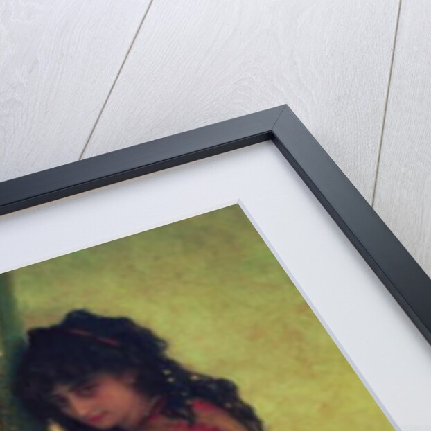 Muse Playing the Harp by Antoine Auguste Ernest Herbert or Hebert