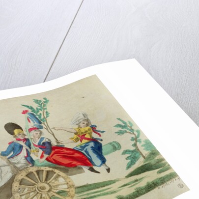 The triumphant return of the French heroines from Versailles to Paris on the 6 October 1789 by French School