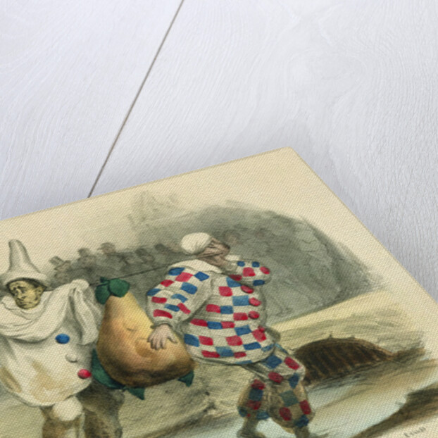 The Juste Milieu dirties itself, caricature on the subject of Louis-Philippe I, c.1850s by Charles Joseph Travies de Villiers