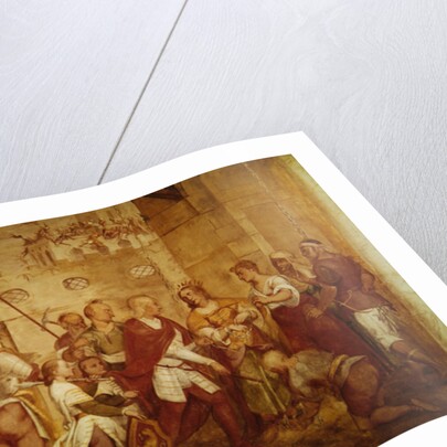 Jacopo Barbarigo freeing Queen Margaret of Hungary from the Turks in 1426 by Antonio Vassilacchi