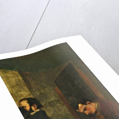 Baudelaire reading a book by Gustave Courbet