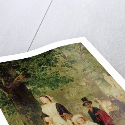 Promenade in the Tuileries Gardens, 1855 by Ludwig Knaus