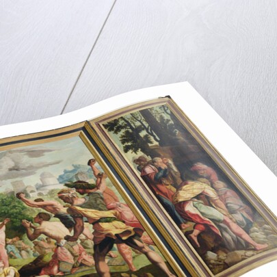 The Sermon, Stoning and Entombment of St. Stephen by Jan van Scorel