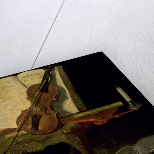 Still Life with a Violin by Jean-Baptiste Oudry