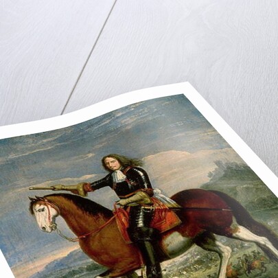 Equestrian Portrait of Henri de la Tour d'Auvergne Marshal Turenne by Adam Frans van der Meulen
