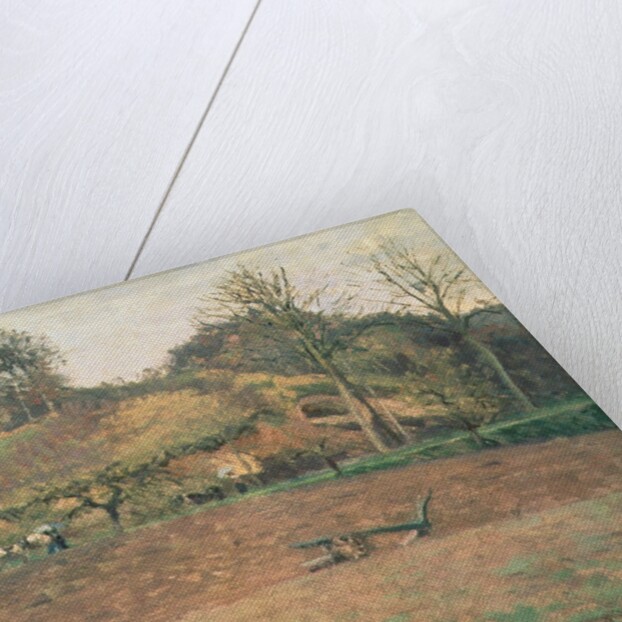 Ploughland, 1874 by Camille Pissarro