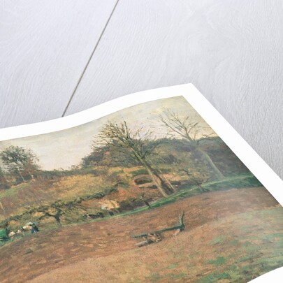 Ploughland, 1874 by Camille Pissarro